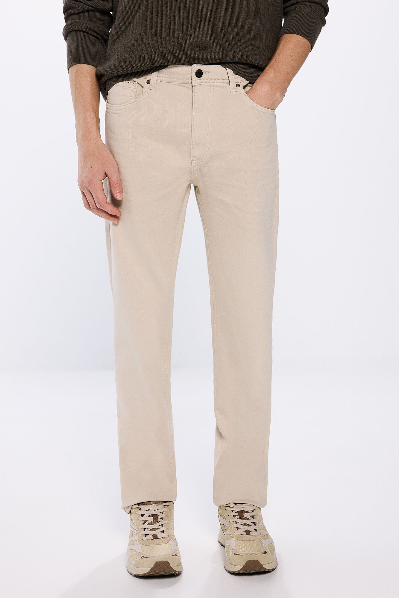 Springfield_Slim Fit Washed Colour Trousers_0399331_50_02