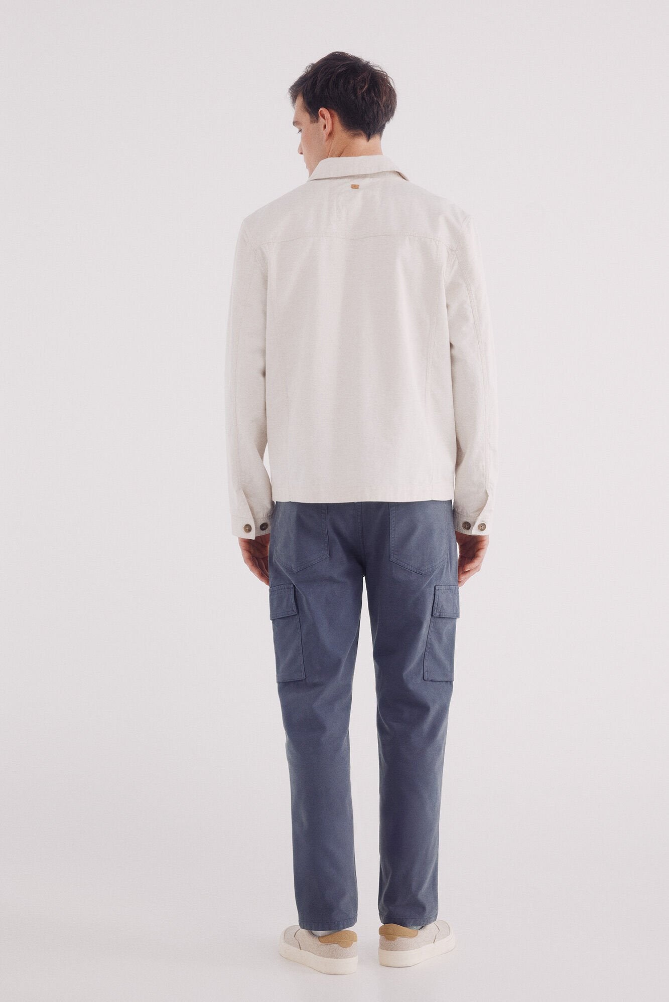 Springfield_Slim Fit Cargo Structured Jeans_0399333_16_04
