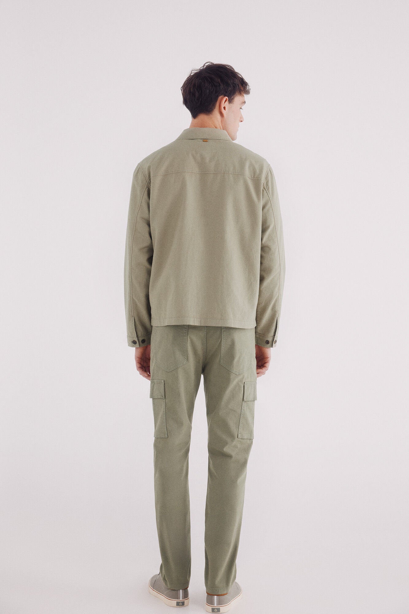 Springfield_Slim Fit Cargo Structured Jeans_0399333_93_04