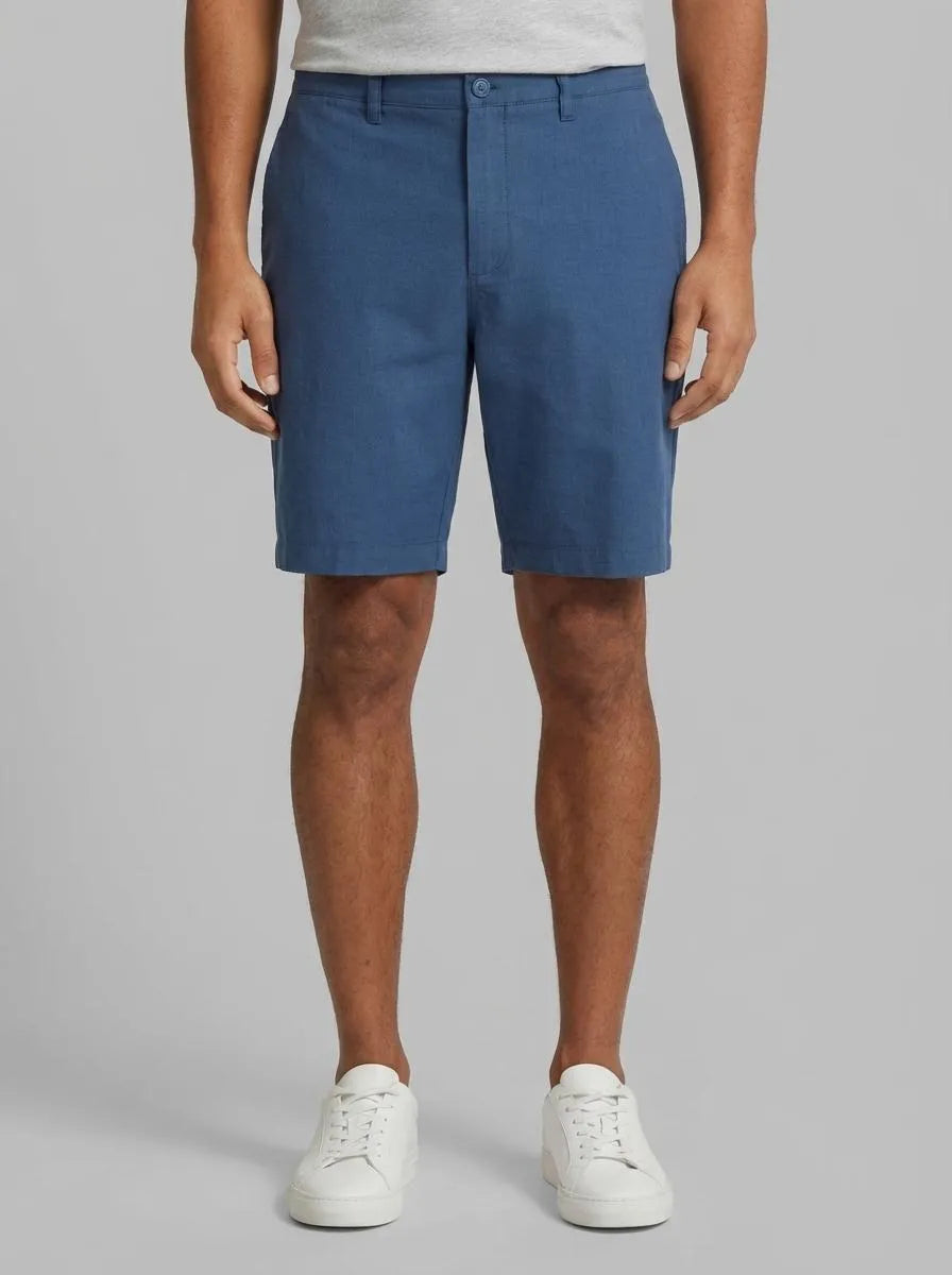 Springfield Blue Men Structured Bermuda Shorts SKU: 0433670_11 Image 00