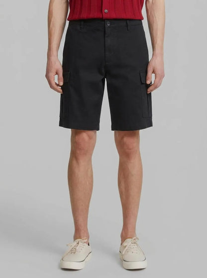 Springfield Black Men Comfort Fit Cargo Bermuda Shorts SKU: 0433672_01 Image 00
