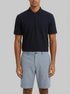 Springfield Blue Men Dobby Linen Comfort Fit Bermuda Shorts SKU: 0433674_17 Image 00