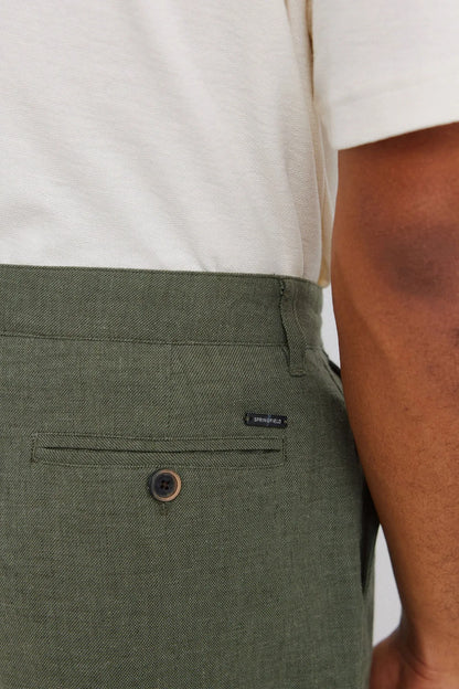 Springfield Khaki Men Dobby Linen Comfort Fit Bermuda Shorts SKU: 0433674_95 Image 05