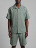 Springfield Green Men Linen Relaxed Fit Bermuda Shorts SKU: 0433675_23 Image 00
