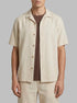 Springfield Beige Men Linen Relaxed Fit Bermuda Shorts SKU: 0433675_50 Image 00