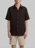 Springfield Beige Men Striped Linen Comfort Slim Fit Bermuda Shorts SKU: 0433677_51 Image 00