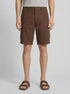 Springfield Brown Men Linen Cargo Comfort Fit Bermuda Shorts SKU: 0433682_39 Image 00