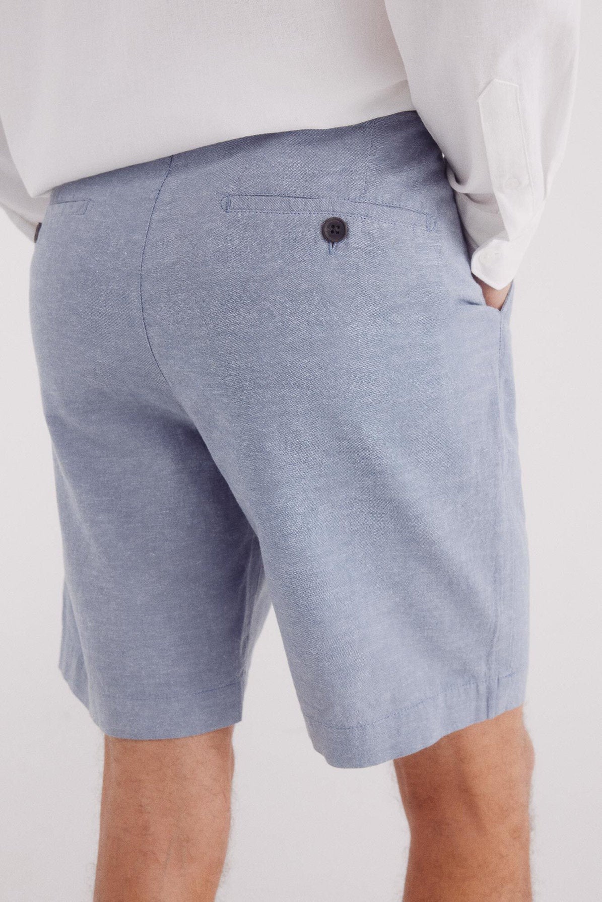 Springfield_Slim Fit Linen Bermuda Shorts_0439946_15_04