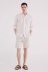 Springfield_Slim Fit Linen Bermuda Shorts_0439946_97_01