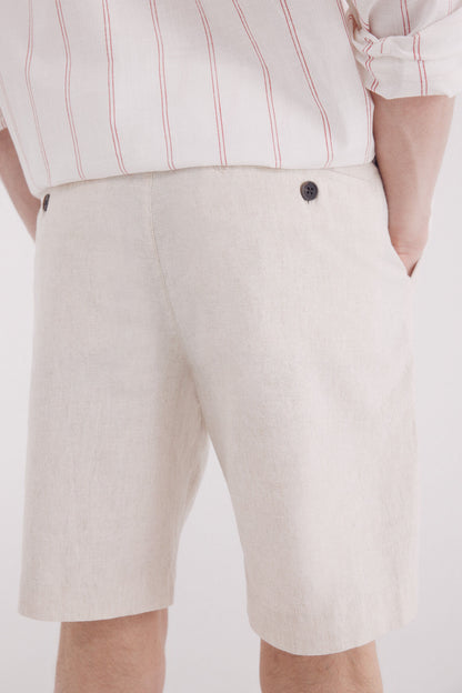 Springfield_Slim Fit Linen Bermuda Shorts_0439946_97_05