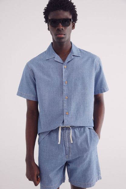 Springfield_Loose Beach-Style Denim Bermuda Shorts_0439952_14_06