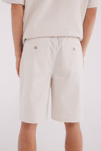 Springfield_Relaxed Fit Seersucker Bermuda Shorts_0439957_51_06