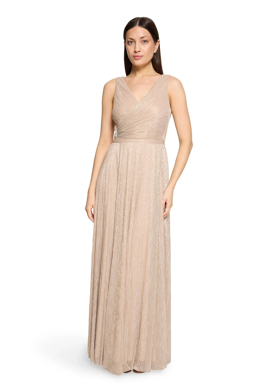Vera Mont Cream/White Women Dress Long Without Sleeve SKU: 0445-4669_1811 Image 01