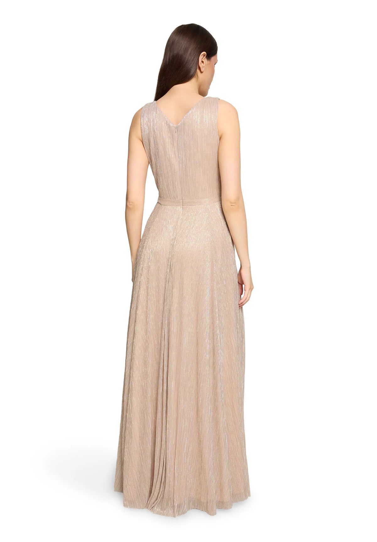 Vera Mont Cream/White Women Dress Long Without Sleeve SKU: 0445-4669_1811 Image 03