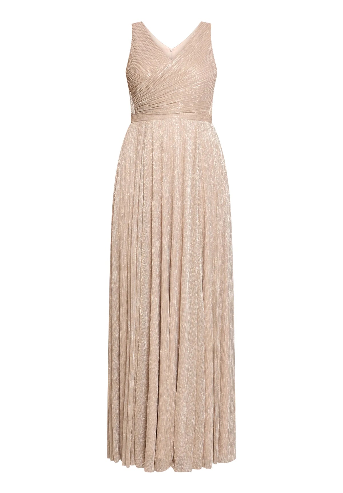 Vera Mont Cream/White Women Dress Long Without Sleeve SKU: 0445-4669_1811 Image 04