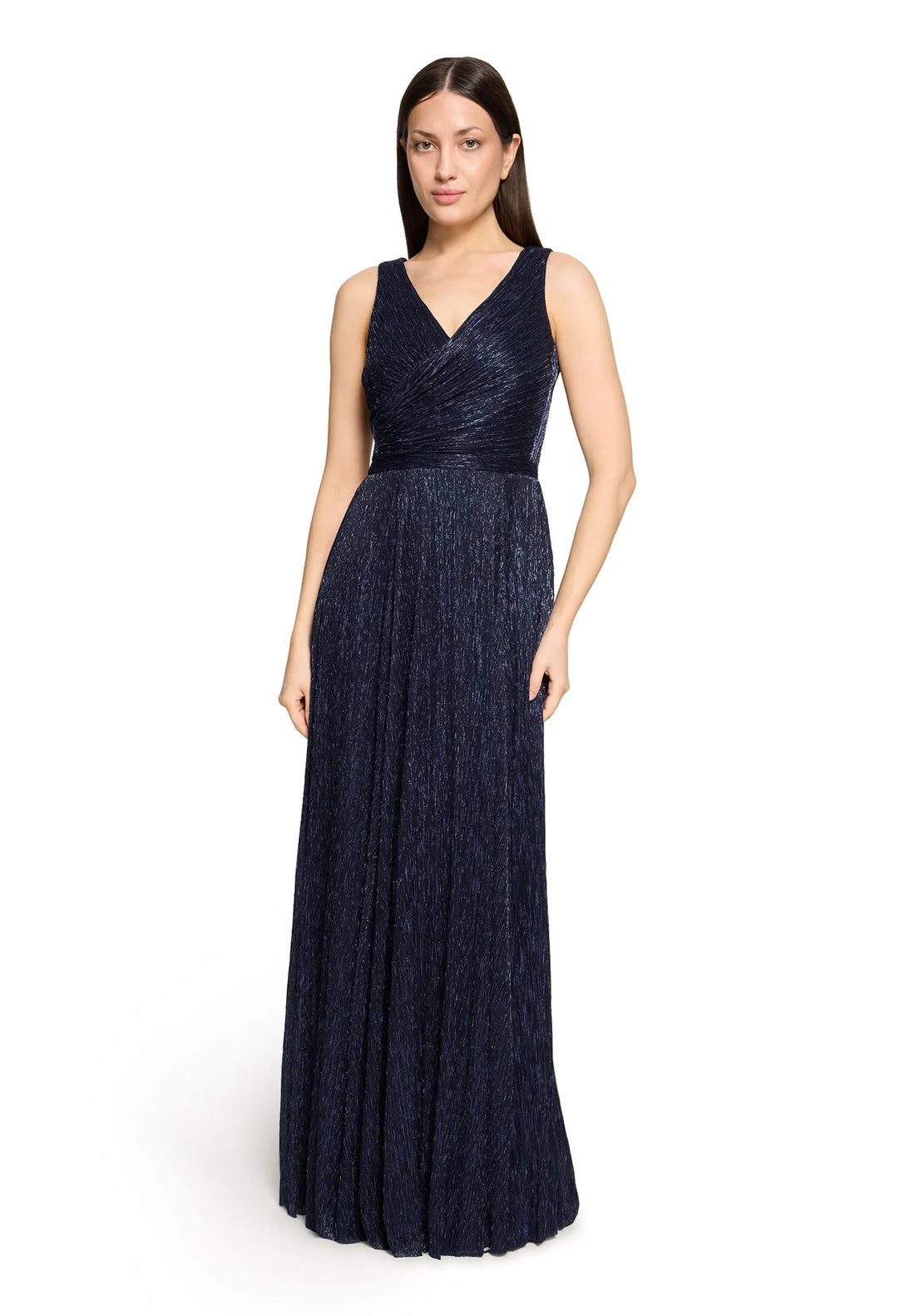 Vera Mont Blue/Black Women Dress Long Without Sleeve SKU: 0445-4669_8890 Image 01