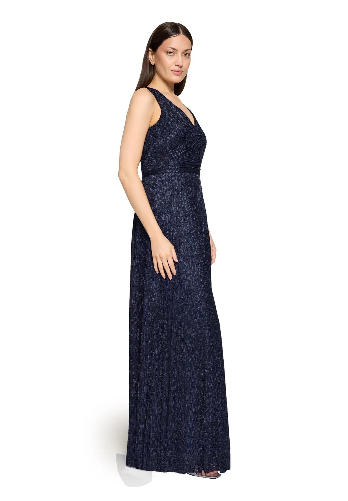 Vera Mont Blue/Black Women Dress Long Without Sleeve SKU: 0445-4669_8890 Image 02
