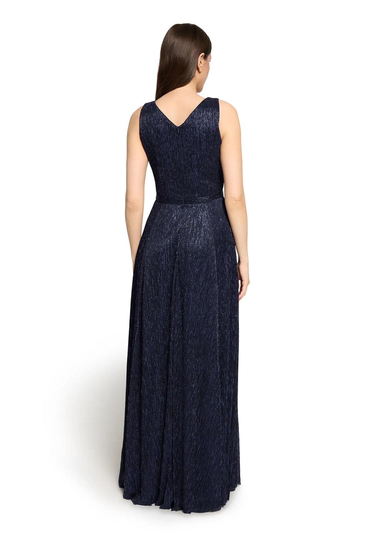 Vera Mont Blue/Black Women Dress Long Without Sleeve SKU: 0445-4669_8890 Image 03