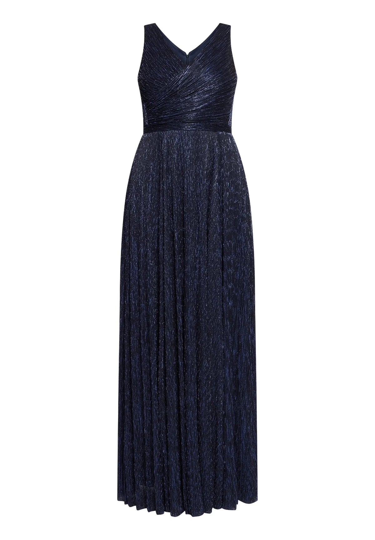 Vera Mont Blue/Black Women Dress Long Without Sleeve SKU: 0445-4669_8890 Image 04