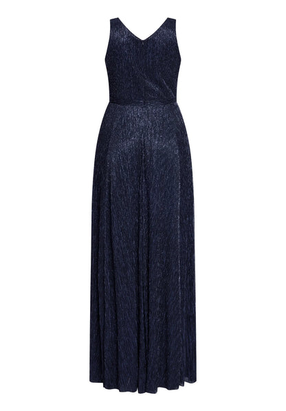 Vera Mont Blue/Black Women Dress Long Without Sleeve SKU: 0445-4669_8890 Image 05