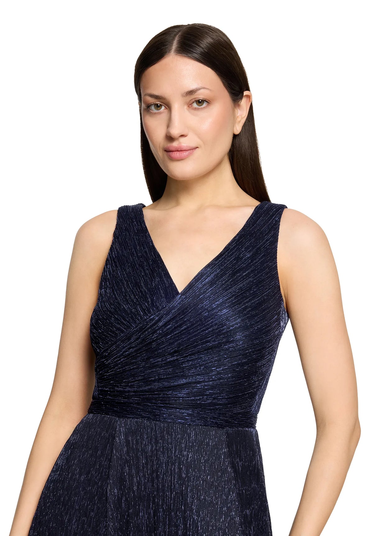 Vera Mont Blue/Black Women Dress Long Without Sleeve SKU: 0445-4669_8890 Image 06