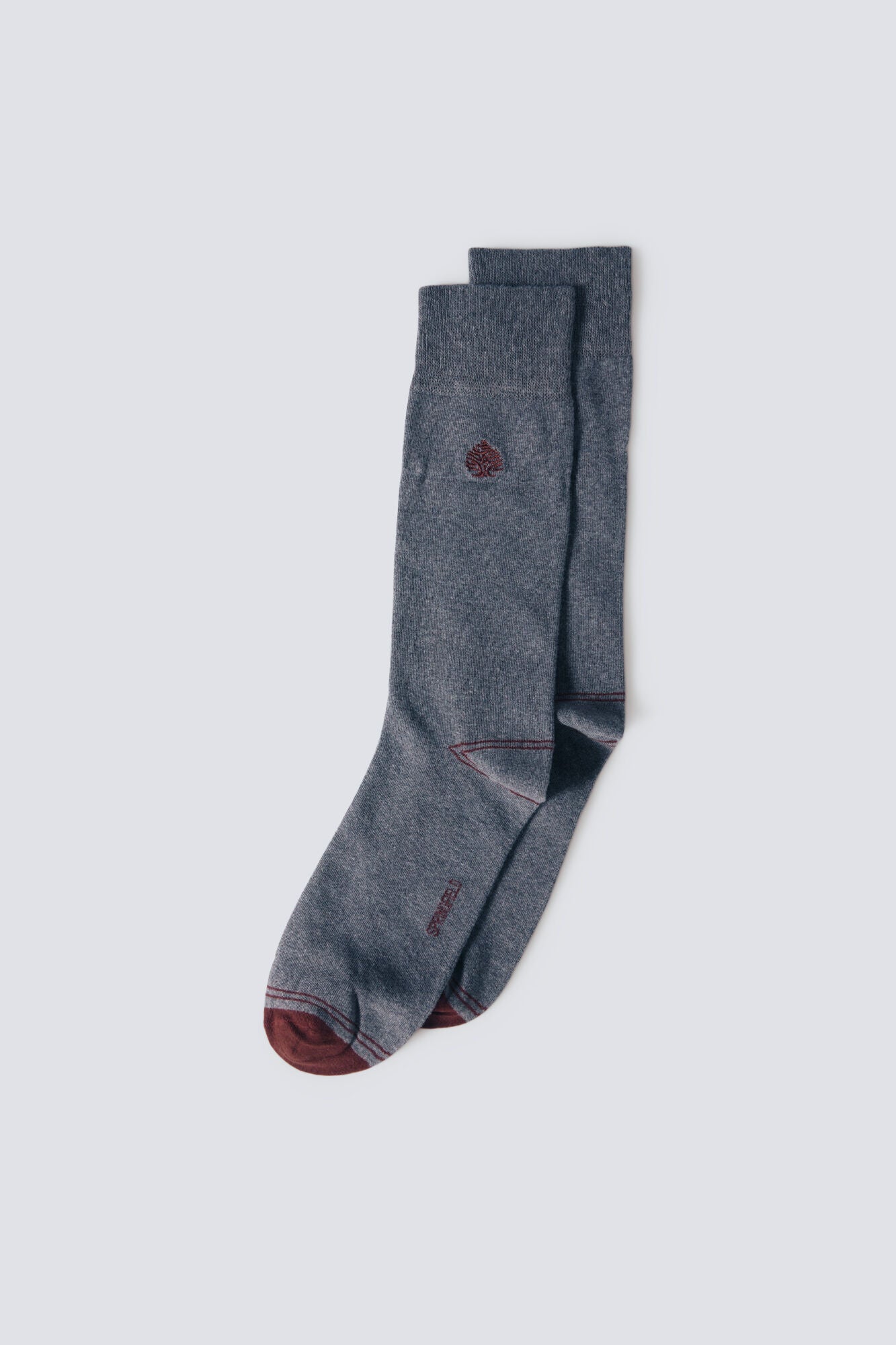 Springfield_Dark_Grey_Long Monochrome Socks with Springfield Logo_0472117_42_01