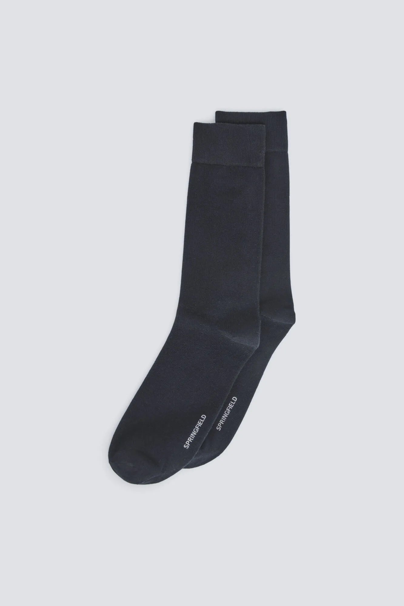 Springfield Black Men Long Basic Sock SKU: 0473035_01 Image 01
