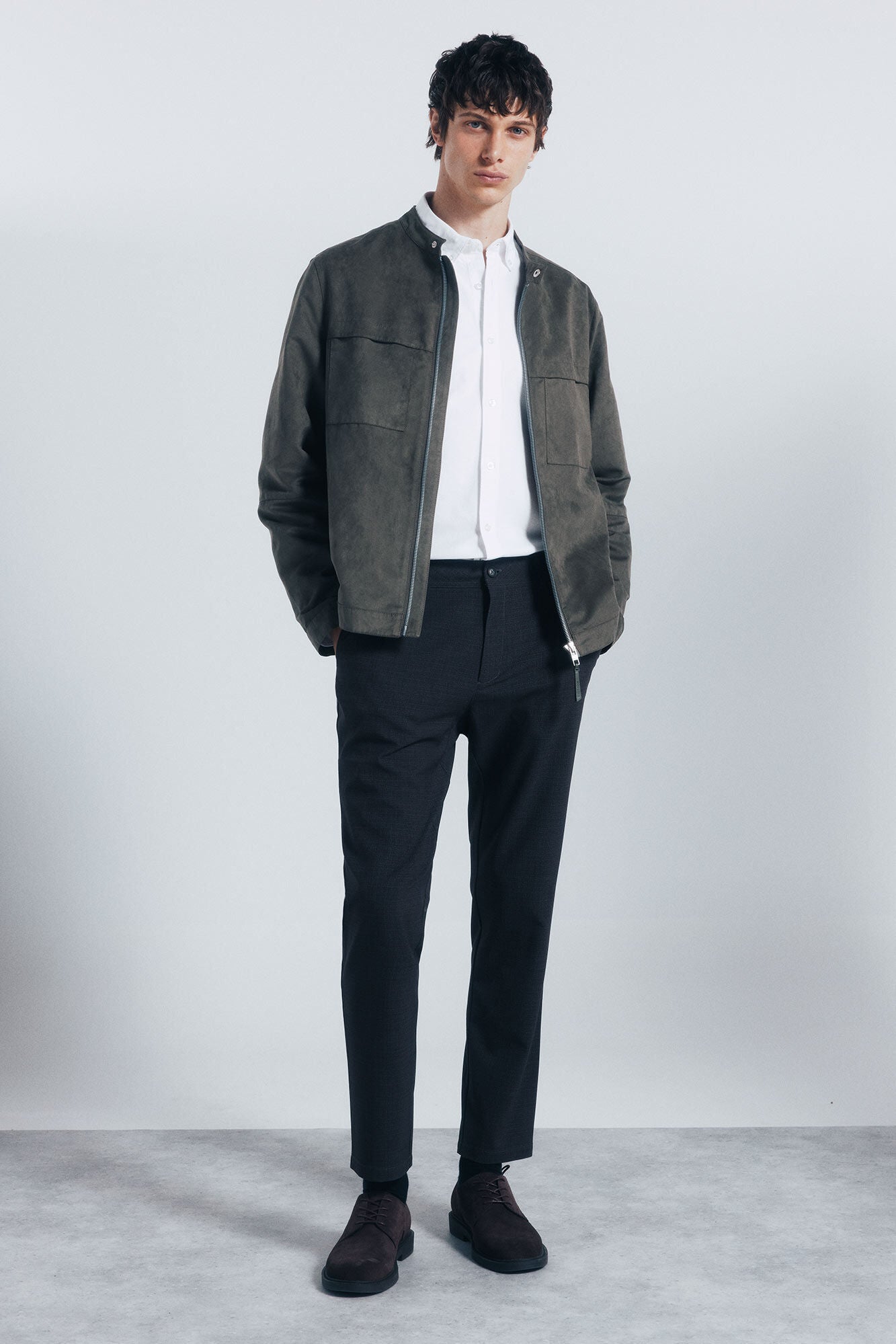 Springfield_Green_Faux Suede Jacket_0482282_91_03