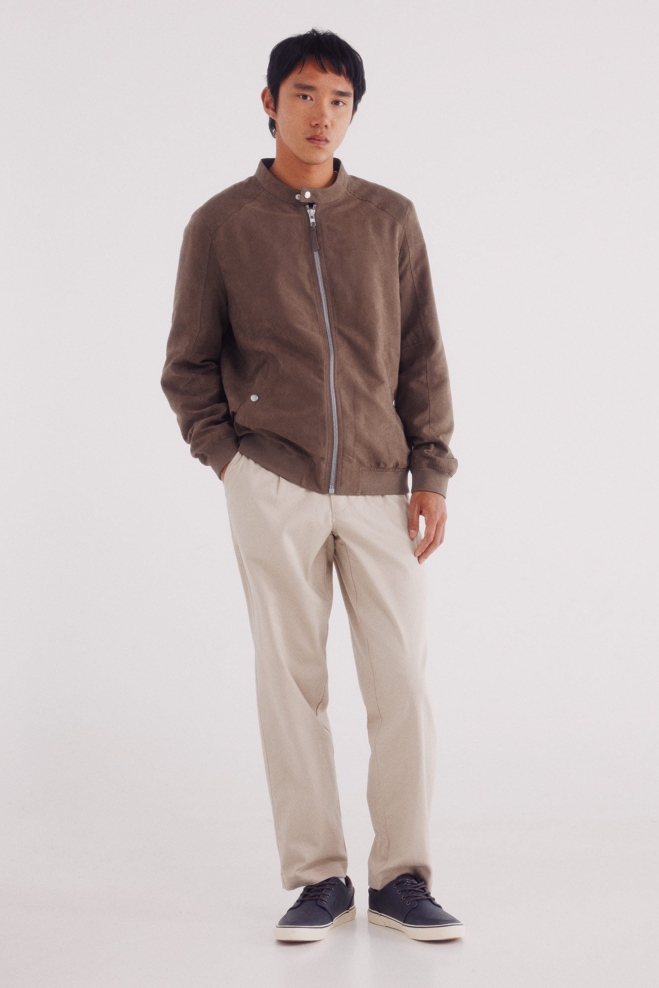 Springfield_Brown_Micro-Perforated Suede Effect Jacket_0482283_35_07