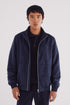 Springfield_Blue_Faux Suede Jacket_0482284_11_01