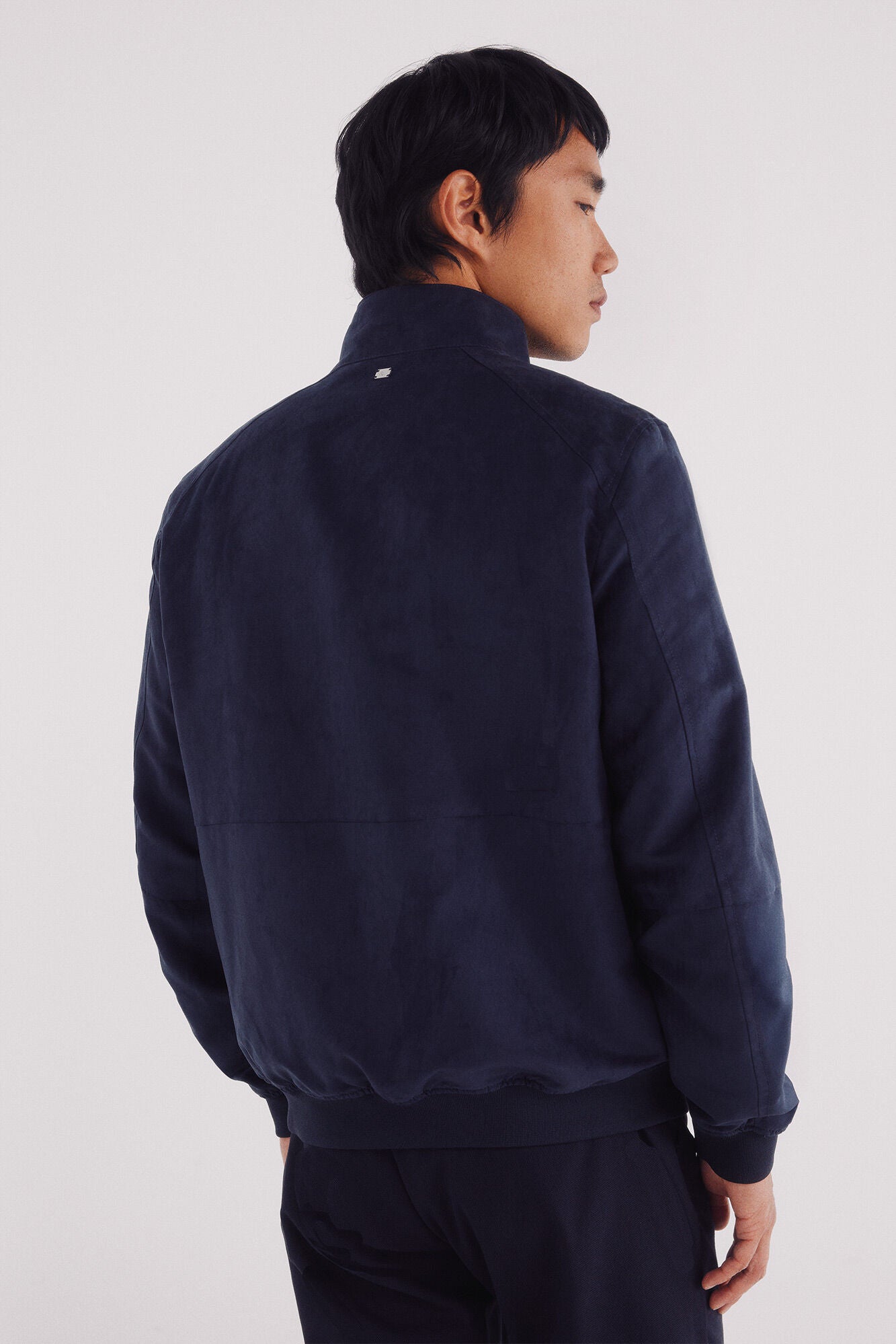Springfield_Blue_Faux Suede Jacket_0482284_11_07