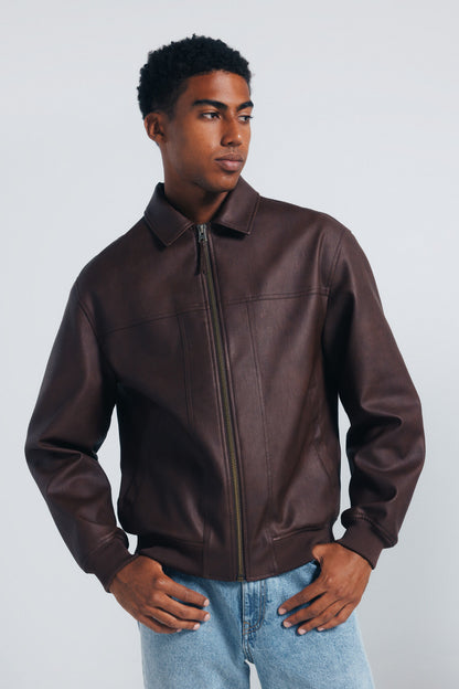 Springfield_Light_Brown_Faux Leather Jacket_0482286_32_04