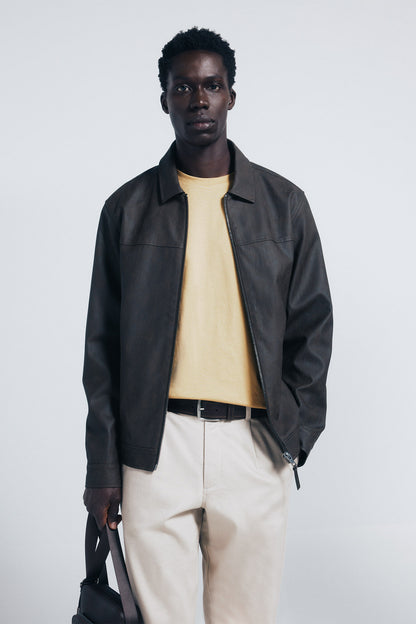 Springfield_Brown_Faux Leather Jacket_0482288_39_01