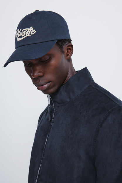 Springfield_Dark Blue_Suede Effect Quilted Jacket_0482291_11_02