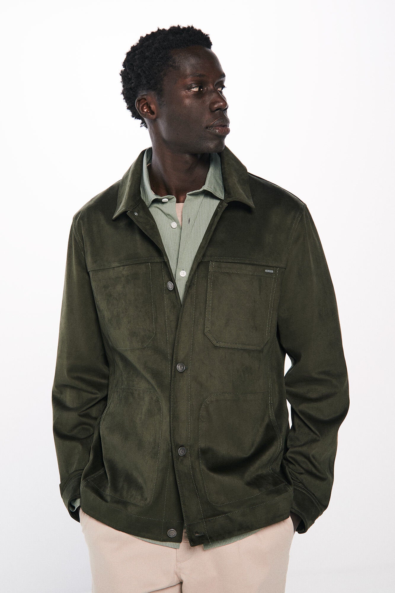 Springfield_Faux Leather Overshirt_0489247_90_04