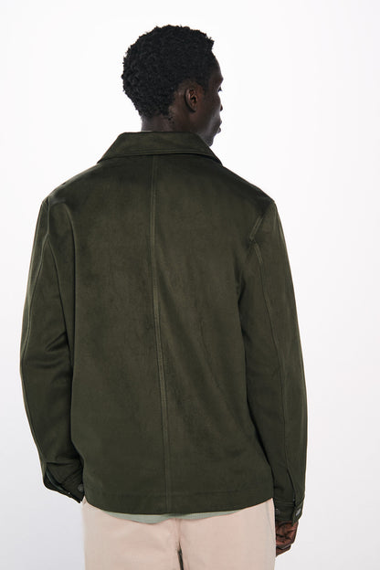 Springfield_Faux Leather Overshirt_0489247_90_05