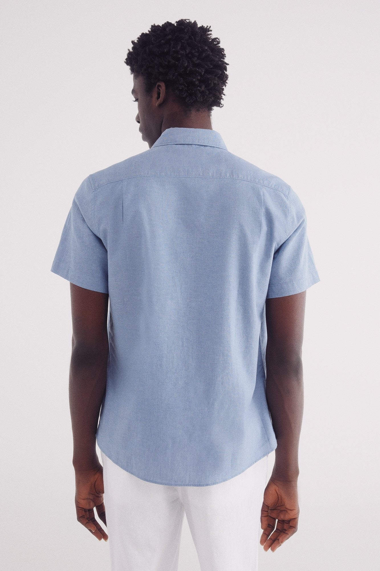 Springfield_Linen Shirt with Short Sleeves_0549131_14_04