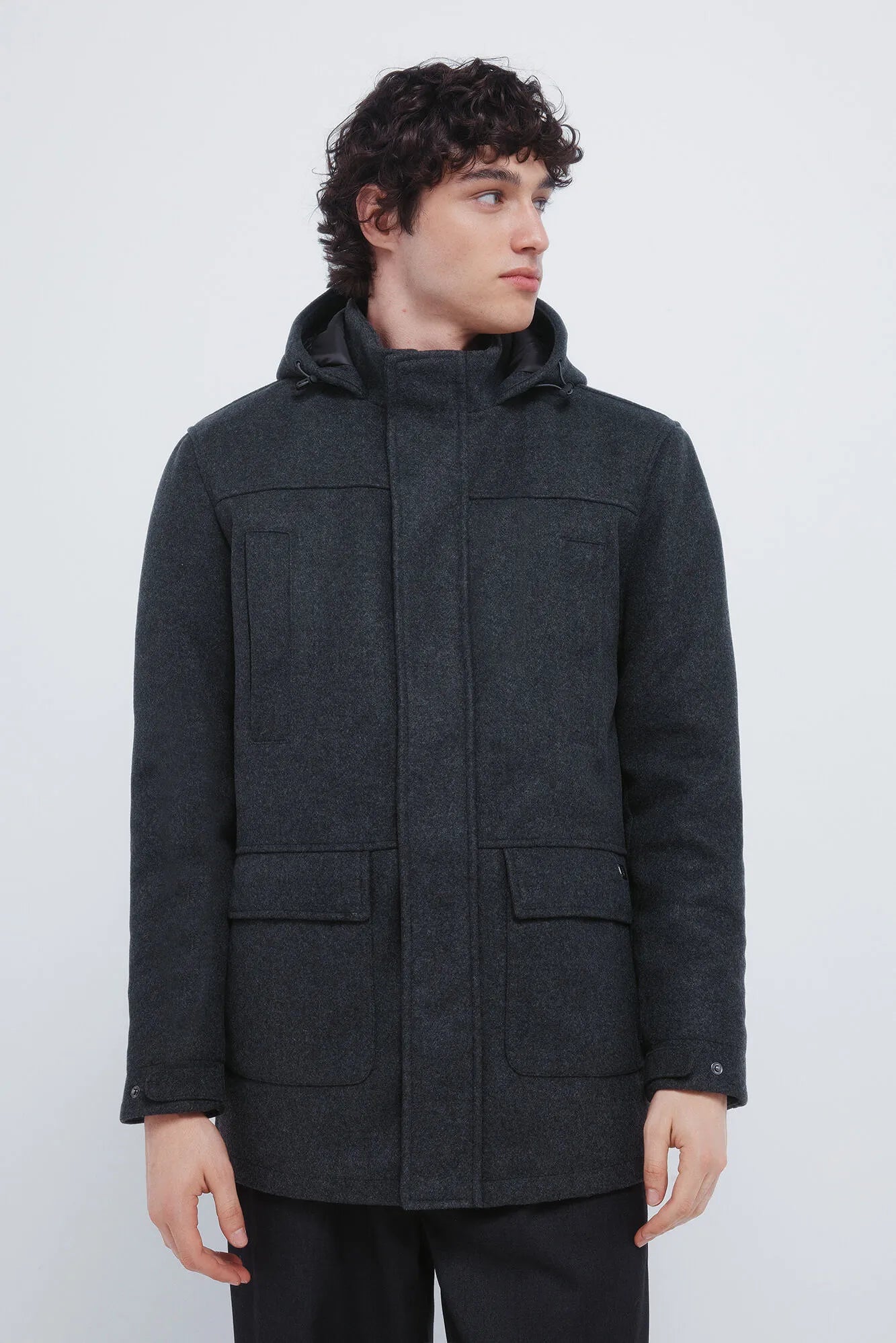 Springfield_Dark Grey_Long Wool -Effect Parka_0582656_42_05