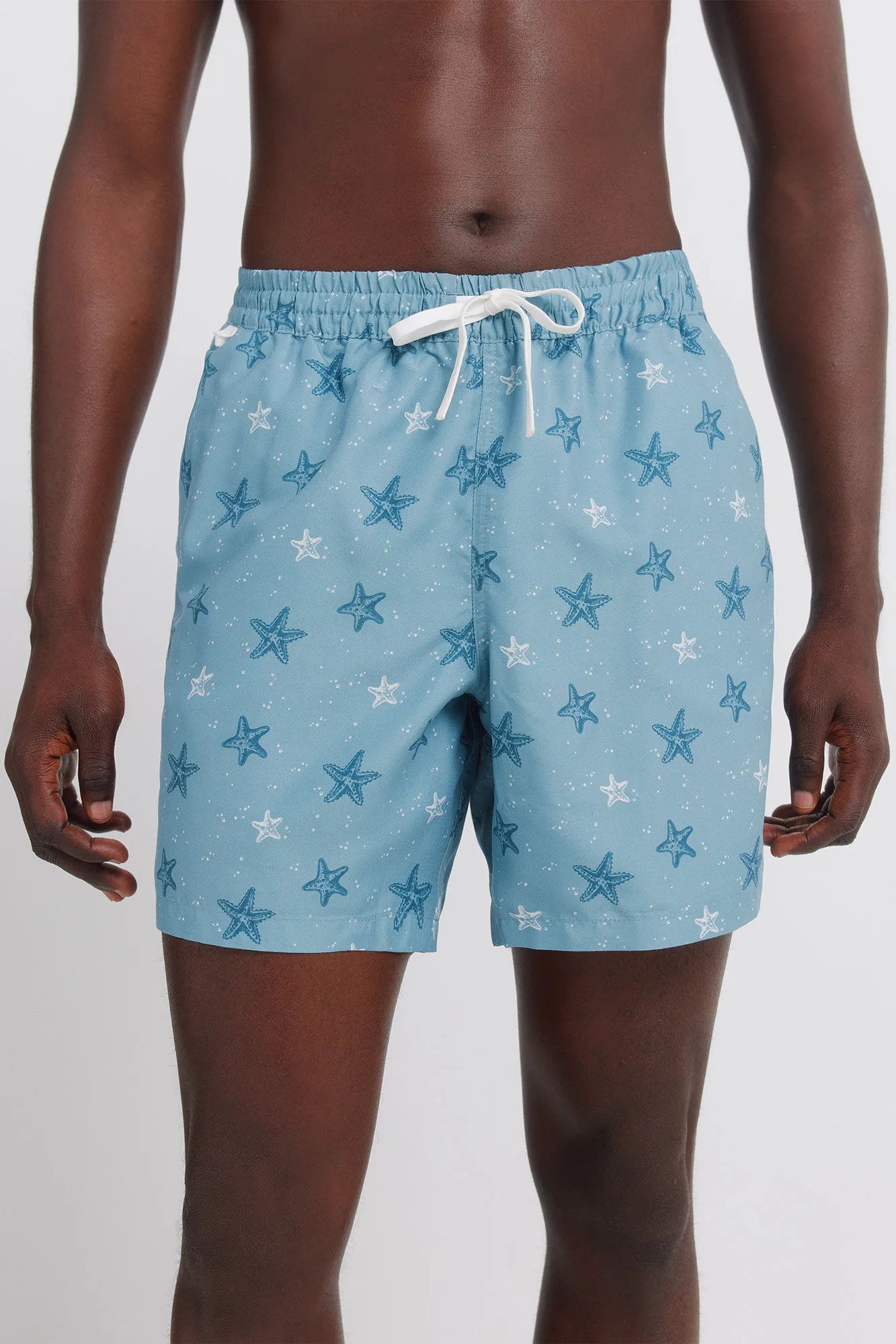 Springfield Blue Men Star Print Swimwear SKU: 0593911_83 Image 02