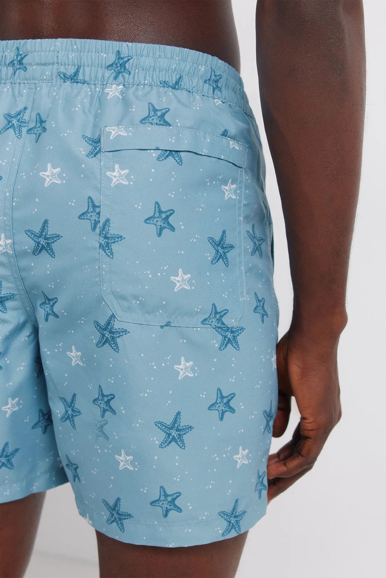 Springfield Blue Men Star Print Swimwear SKU: 0593911_83 Image 05