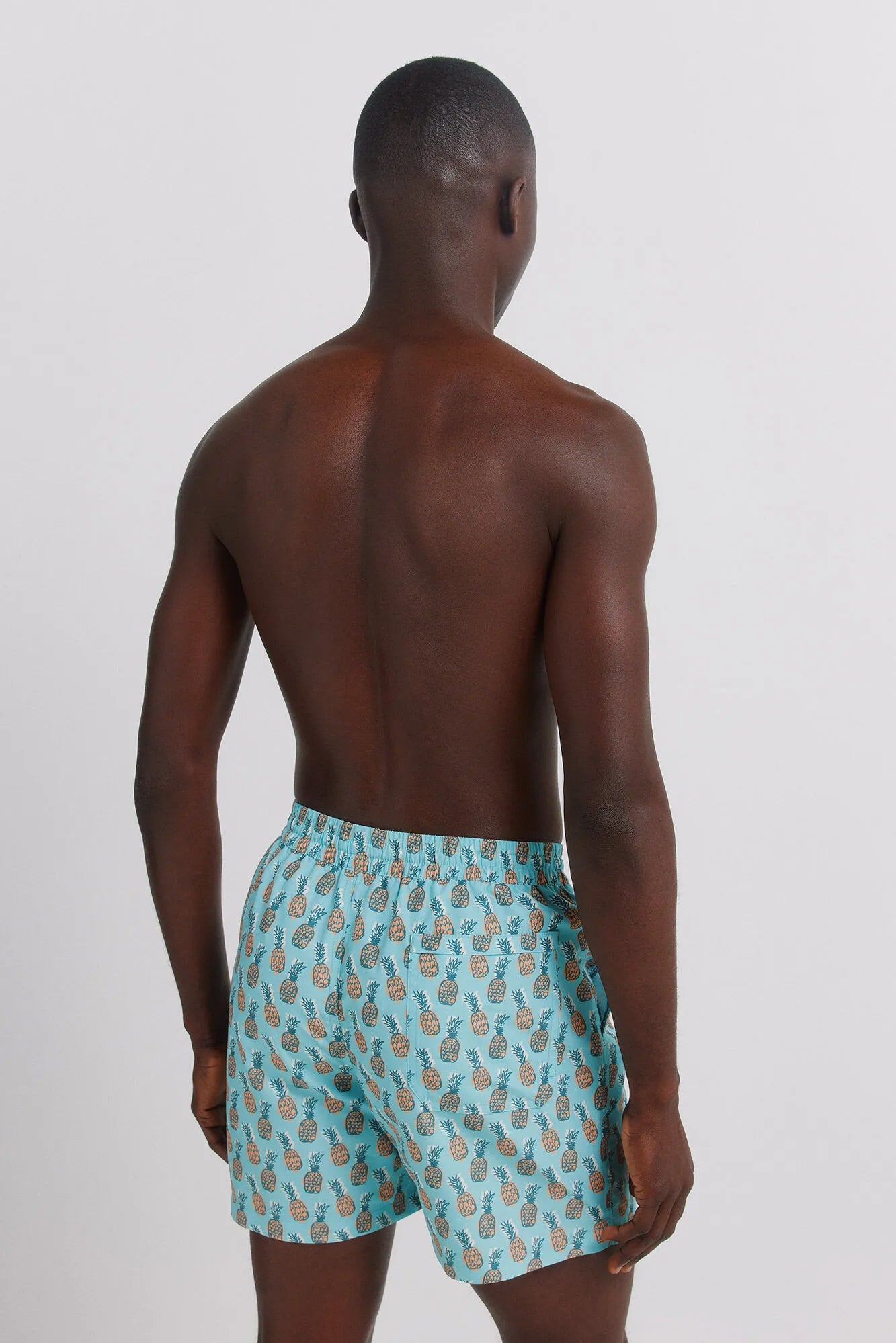 Springfield Blue Men Pineapple Print Swimwear SKU: 0593912_82 Image 06