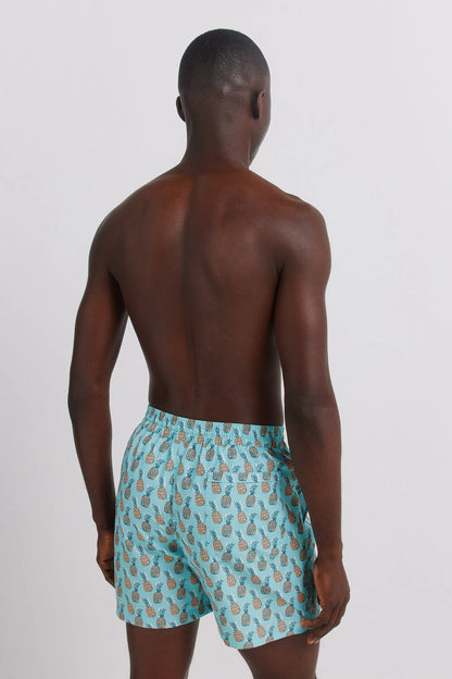Springfield Blue Men Pineapple Print Swimwear SKU: 0593912_82 Image 06