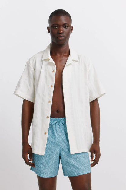 Springfield Blue Men Printed Fish Swimwear SKU: 0593920_82 Image 03