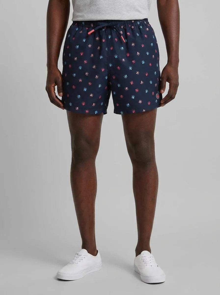 Springfield Blue Men Octopus Print Swimwear SKU: 0593922_12 Image 00