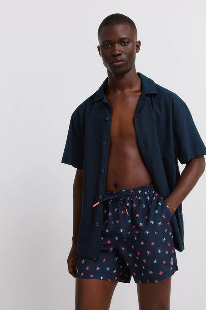 Springfield Blue Men Octopus Print Swimwear SKU: 0593922_12 Image 03