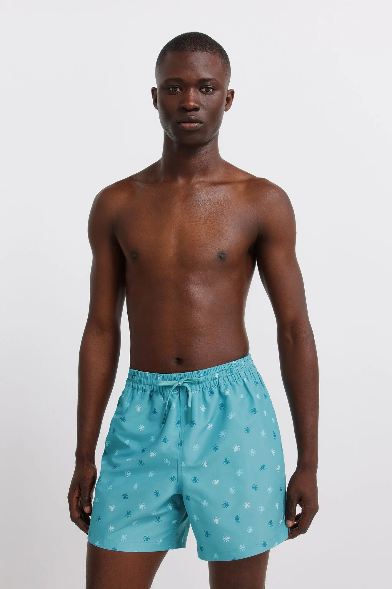 Springfield Blue Men Octopus Print Swimwear SKU: 0593922_85 Image 03