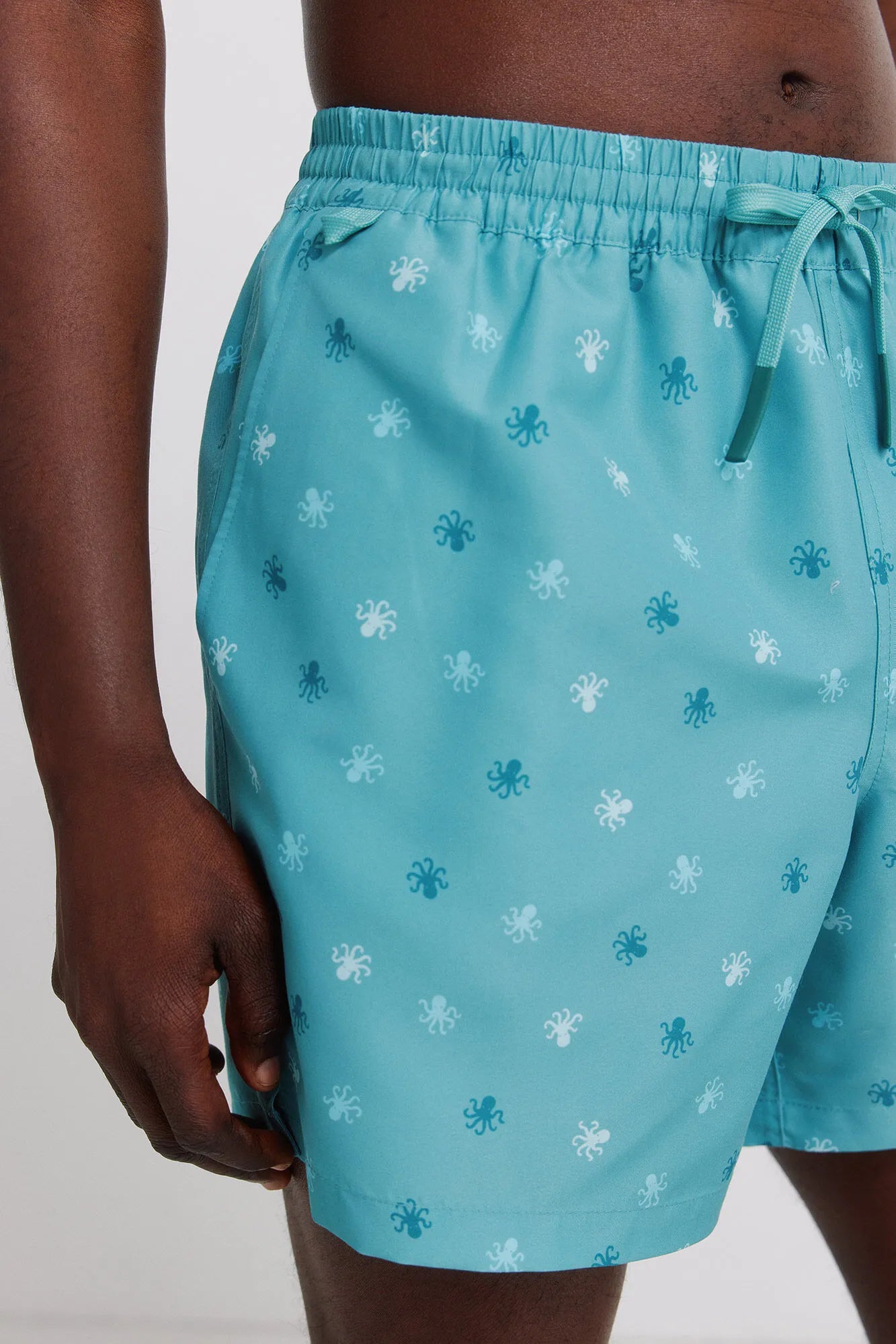 Springfield Blue Men Octopus Print Swimwear SKU: 0593922_85 Image 04