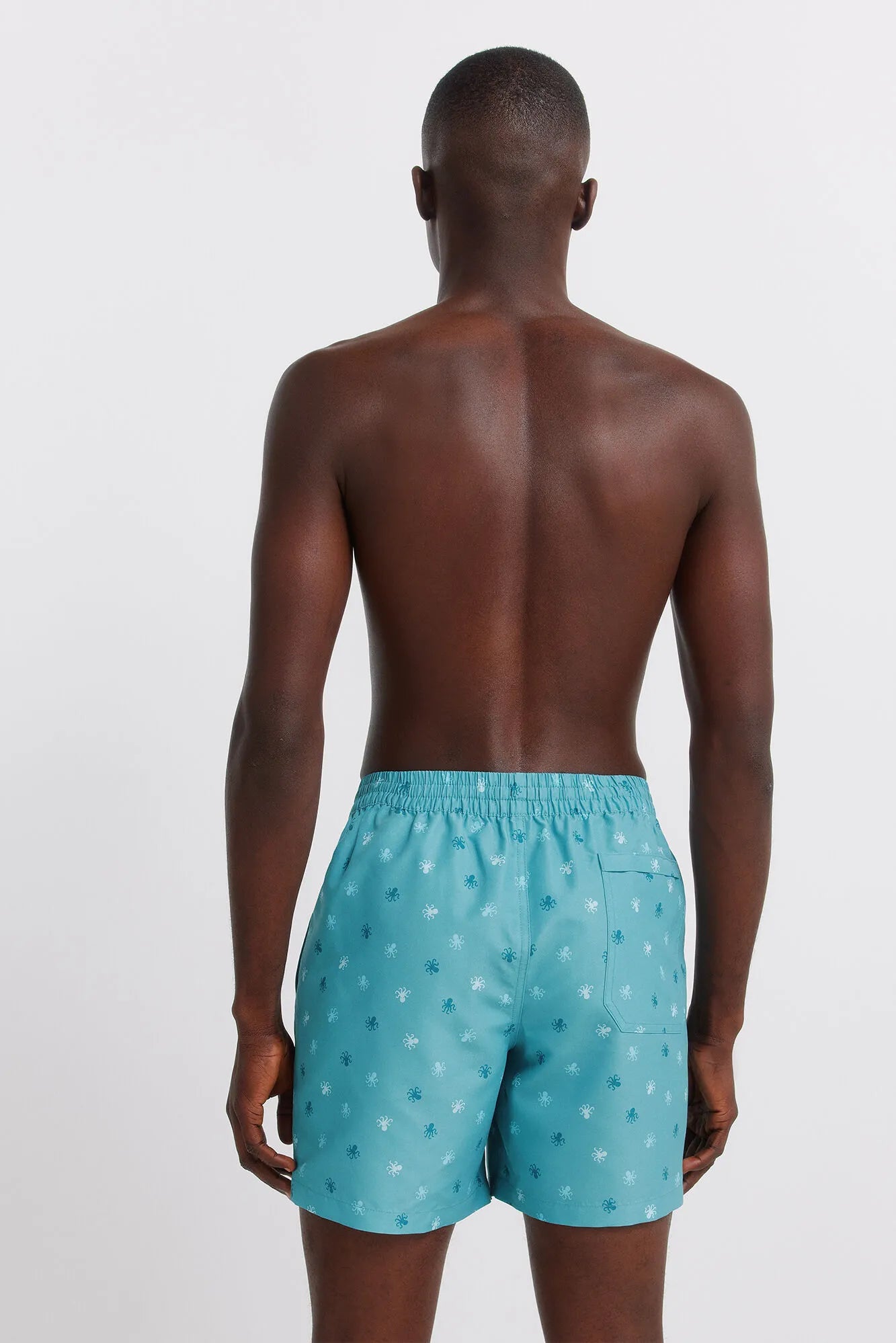 Springfield Blue Men Octopus Print Swimwear SKU: 0593922_85 Image 06