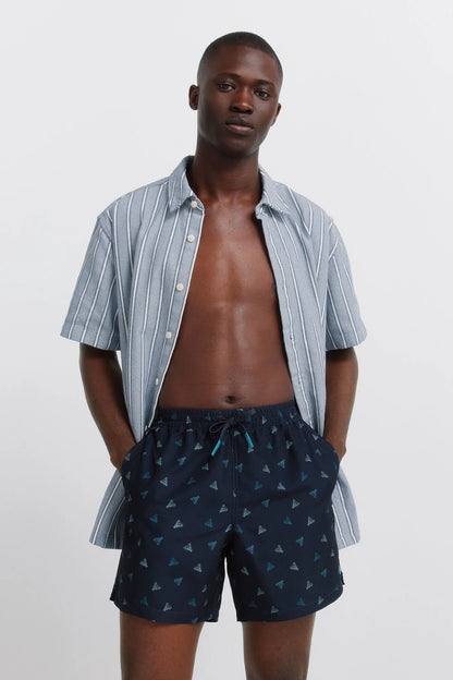 Springfield Blue Men Lobster Print Swimwear SKU: 0593923_11 Image 03