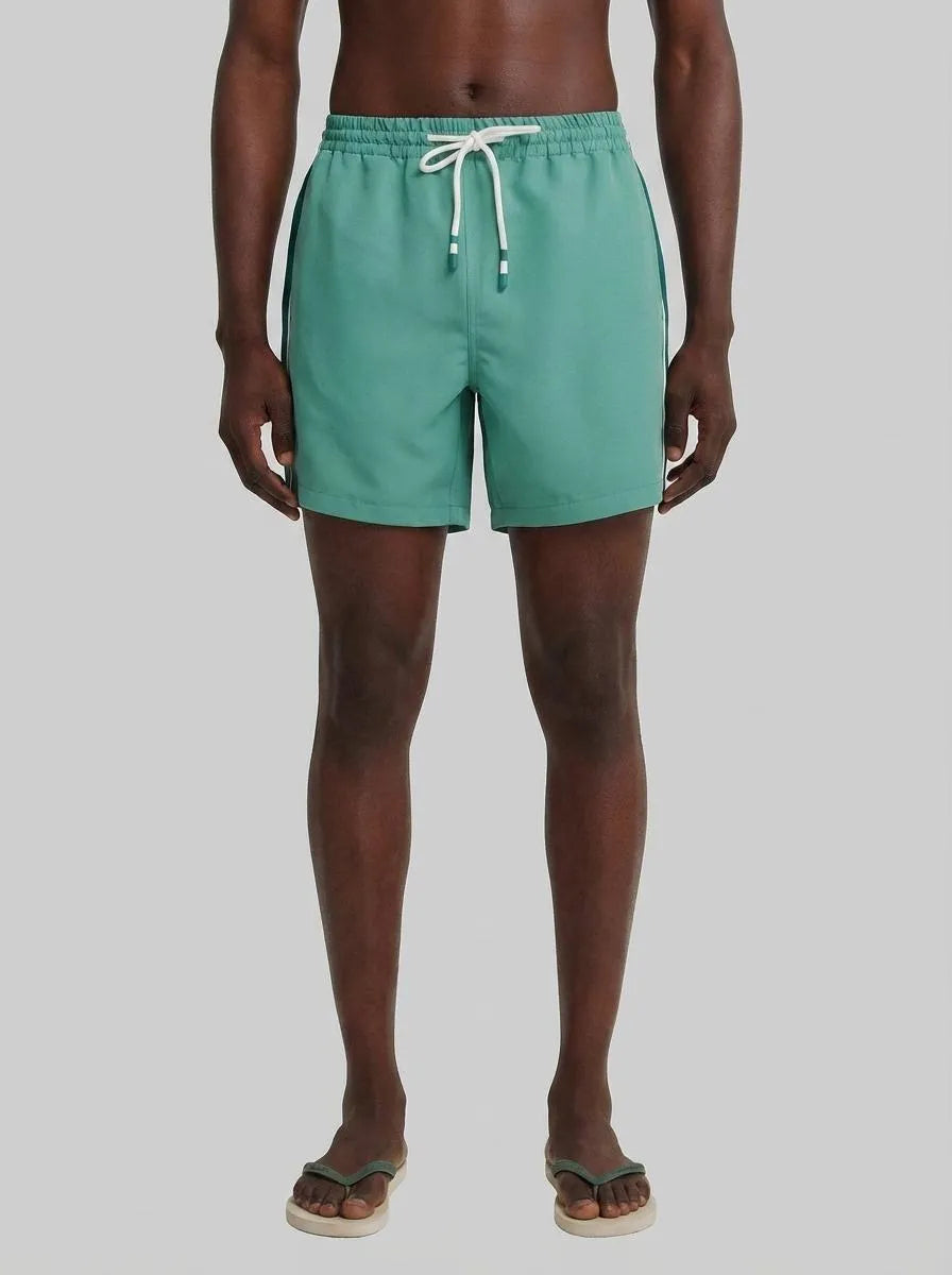 Springfield Green Men Plain V-Shaped Swimwear SKU: 0593928_22 Image 00